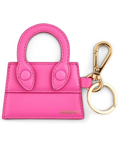 Jacquemus Le Porte-Cles Chiquito Keyring, Neon, 100% Cotton - Pink