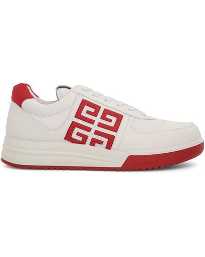 Givenchy G4 Low Sneakers With 4G Logo, /, 100% Calfskin Leather - Pink