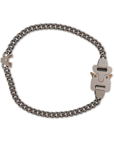 1017 ALYX 9SM Buckle Necklace With Charm, , Size: Medium - Metallic