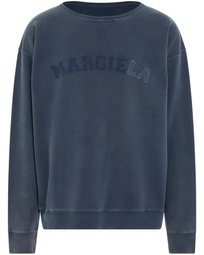 Maison Margiela Memory Logo Sweatshirt, Long Sleeves, , 100% Cotton - Blue