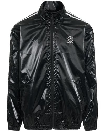 Doublet 'Laminate Track Jacket, Long Sleeves, , 100% Polyester, Size: Small - Black