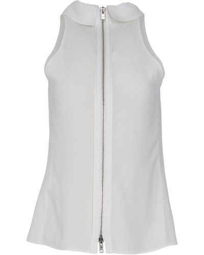 Givenchy Sleeveless Top, Off, 100% Wool - Grey