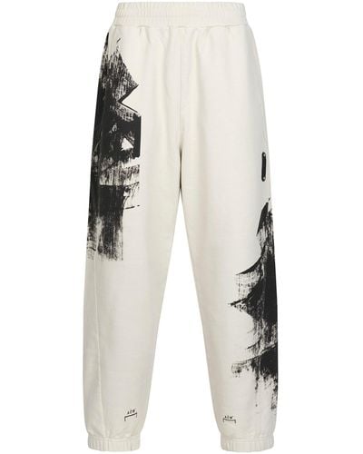 A_COLD_WALL* 'Brushstroke Joggers, , 100% Cotton, Size: Small - White
