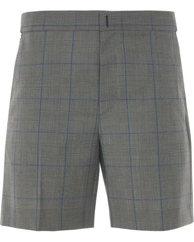 Givenchy Classic Fit Shorts, Medium, 100% Wool - Gray