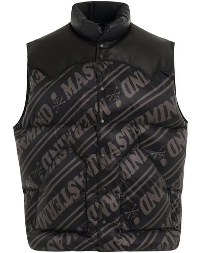 Mastermind Japan World X Roarguns Vest, , 100% Polyester - Black