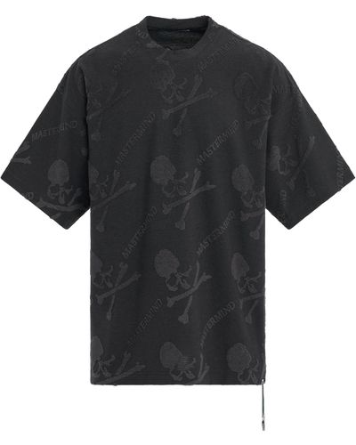 Mastermind Japan 'Pile Monogram Oversized T-Shirt, , 100% Cotton, Size: Small - Black