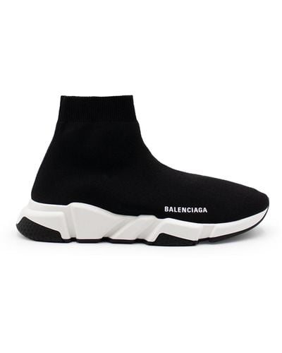 Balenciaga Speed 2.0 Stretch-knit Sneakers - Black