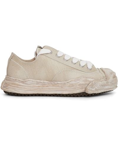 Maison Mihara Yasuhiro Hank Og Vintage Sole Low Top Trainers, , 100% Rubber - Natural