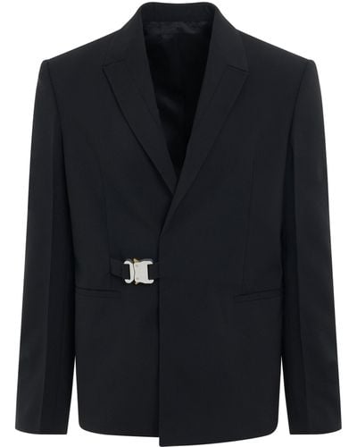 1017 ALYX 9SM Buckle Blazer, Long Sleeves, , 100% Polyester - Black