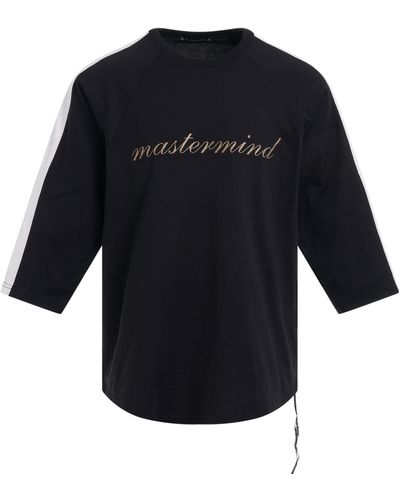 Mastermind Japan Embroidered-Logo T-Shirt, , 100% Cotton, Size: Medium - Blue