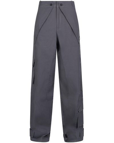 A_COLD_WALL* Overlay Cargo Trousers, Slate, 100% Cotton - Blue