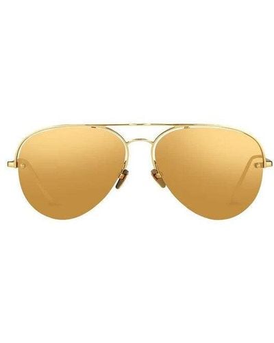 Linda Farrow Lfl543C1Sun Sunglasses - Yellow
