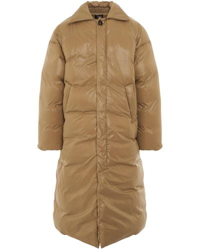 Egonlab 'Jscm Puffer Coat, Long Sleeves, Shiny, 100% Polyamide, Size: Small - Natural