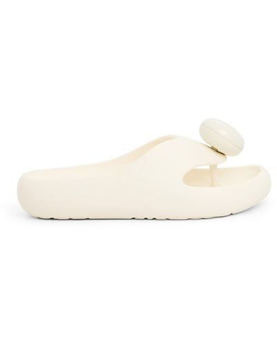 Loewe Foam Thong Slide Sandals, , 100% Rubber - Natural