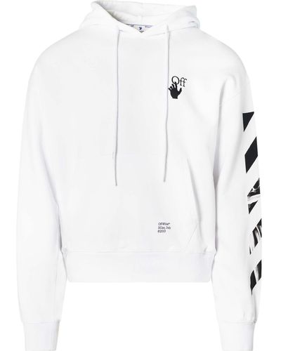 OFF-WHITE: cotton sweatshirt - Black  Off-White sweatshirt  OMBB037C99FLE001 online at