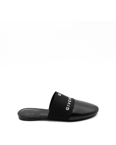 Givenchy Bedford 4G Flat Mule Sandals, , 100% Lambskin Leather - Black