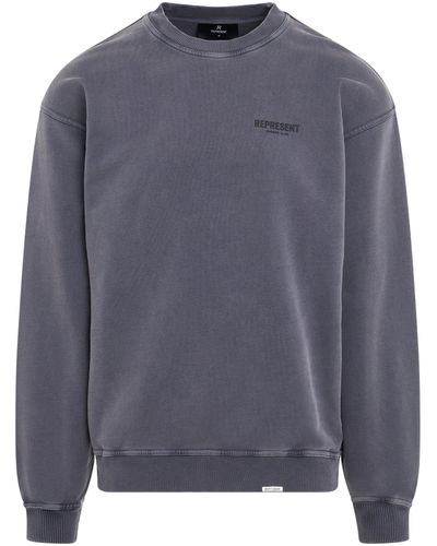 Represent 'New Owners Club Sweatshirt, Long Sleeves, , 100% Cotton, Size: Small - Gray