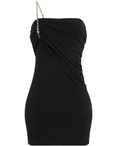 Givenchy Shiny Crepe Jersey Mini Dress - Black