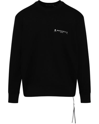 Mastermind Japan High Reflective Logo Sweatshirt, Long Sleeves, , 100% Cotton, Size: Medium - Black