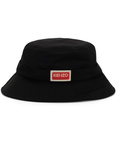 KENZO 'Jungle Bucket Hat, , 100% Polyester, Size: Small - Black