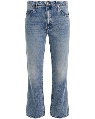 Khaite Vivian Bootcut Flare Jeans, , 100% Cotton - Blue
