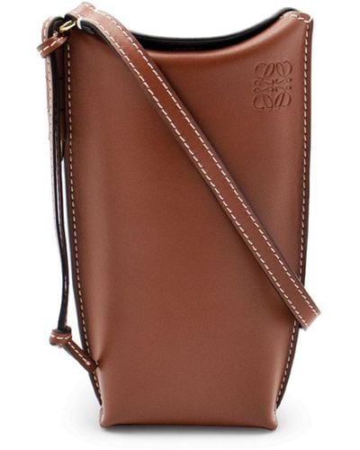 Loewe Gate Pocket, , 100% Calfskin Leather - Brown