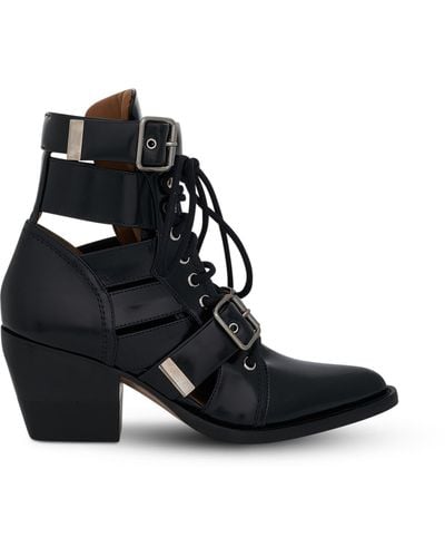 Chloé Rylee Boots, , 100% Calfskin Leather - Black