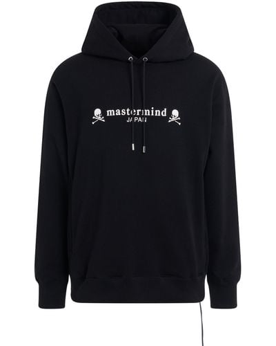 Mastermind Japan 'Classic Logo And Skull Hoodie, Long Sleeves, , 100% Cotton, Size: Small - Blue