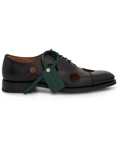 Off-White c/o Virgil Abloh Off- X Churches Consul Shoes, /, 100% Calf Leather - Black