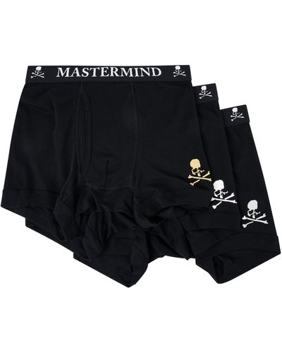 Mastermind Japan Logo Boxer Shorts, , 100% Cotton, Size: Medium - Black