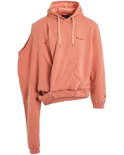 Doublet Ai Image Generated Mistake Hoodie, Long Sleeves, , 100% Cotton, Size: Medium - Pink