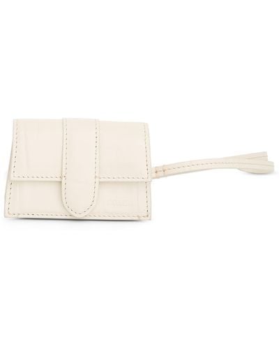 Jacquemus Le Porte Bambino Leather Pouch, , 100% Cotton - White