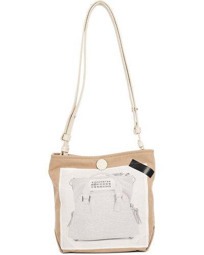 Maison Margiela Trompel L'Oeil 5Ac Baby Bag, , 100% Cotton - White