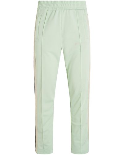 Palm Angels 'Classic Logo Track Trousers, Mint/Off, 100% Polyester, Size: Small - Green