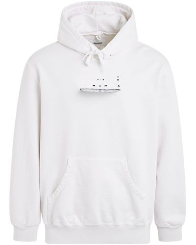 Doublet 'Cd-R Embroidery Hoodie, Long Sleeves, , 100% Cotton, Size: Small - White