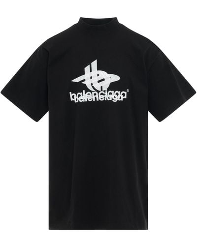 Balenciaga Layered Raffia T Shirt. - Black