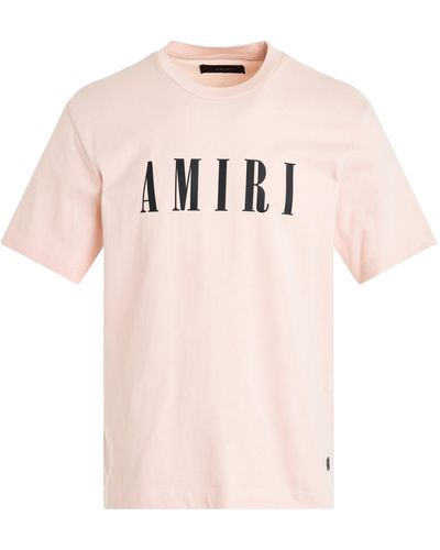 Amiri Core Logo T-Shirt, Short Sleeves, , 100% Cotton, Size: Medium - Pink