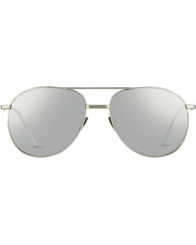 Linda Farrow Platinum Lfl482C2Sun Sunglasses - Grey