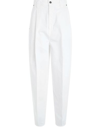 Khaite Ashford Jeans, , 100% Cotton - White