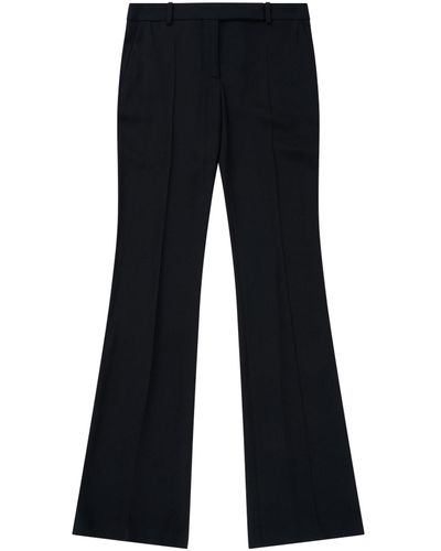 Alexander McQueen Narrow Bootcut Trousers, , 100% Cupro - Black