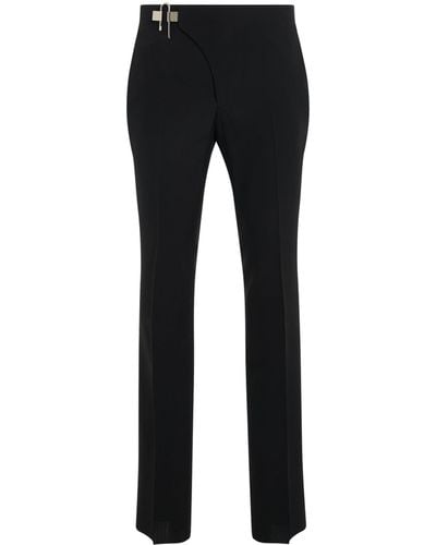 Givenchy Technical Wool Slim Fit Trousers, , 100% Wool - Black