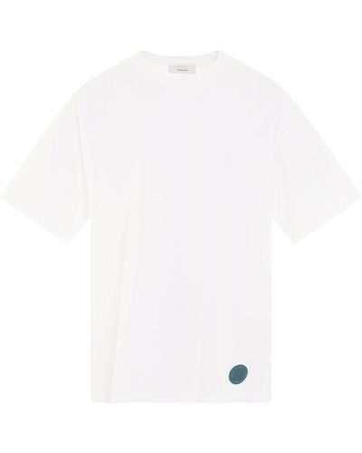 Facetasm Rib Big T-Shirt, Short Sleeves, , 100% Cotton - White