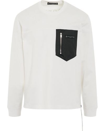 Mastermind Japan Mountain Long Sleeve T-Shirt, , 100% Cotton, Size: Large - White