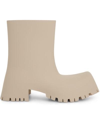 Balenciaga Trooper Rubber Low Boots, , 100% Thermoplastic Polyurethane - Natural