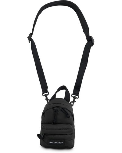 Balenciaga Mini Explorer Backpack, , 100% Nylon - Black