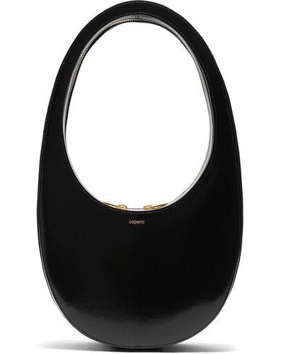 Coperni Gloss Leather Swipe Bag, , 100% Calf Leather - Black