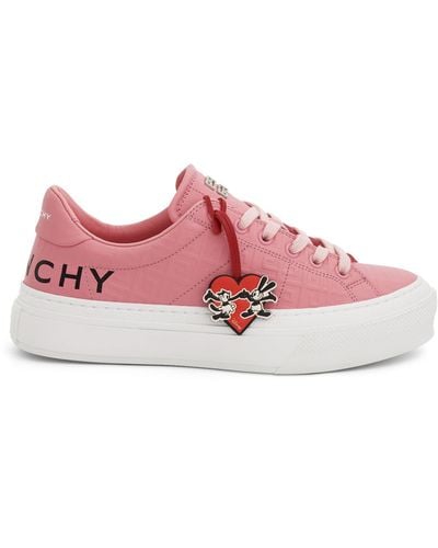Givenchy Disney Oswald Tag City Sport Trainers, Bright, 100% Calfskin Leather - Pink