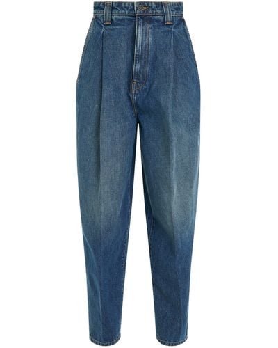 Khaite Ashford Jeans, , 100% Cotton - Blue