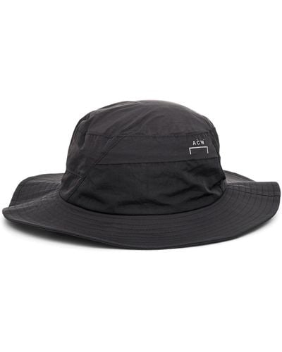 A_COLD_WALL* Utile Drawstring Bucket Hat, , 100% Polyamide - Black
