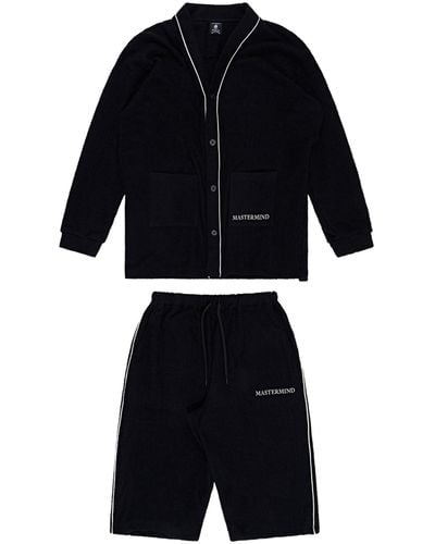 Mastermind Japan Logo Pyjamas, , 100% Cotton, Size: Small - Black